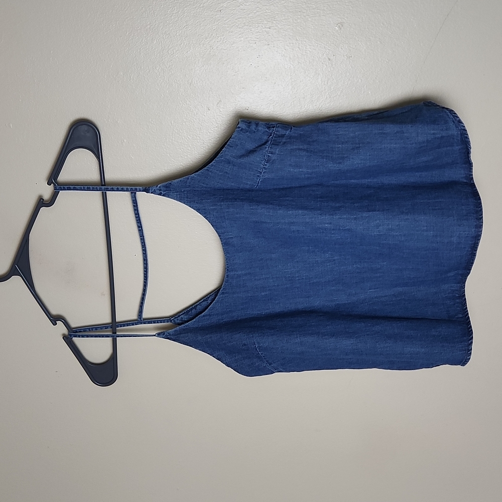 Hidden Denim Crop Tank Top
